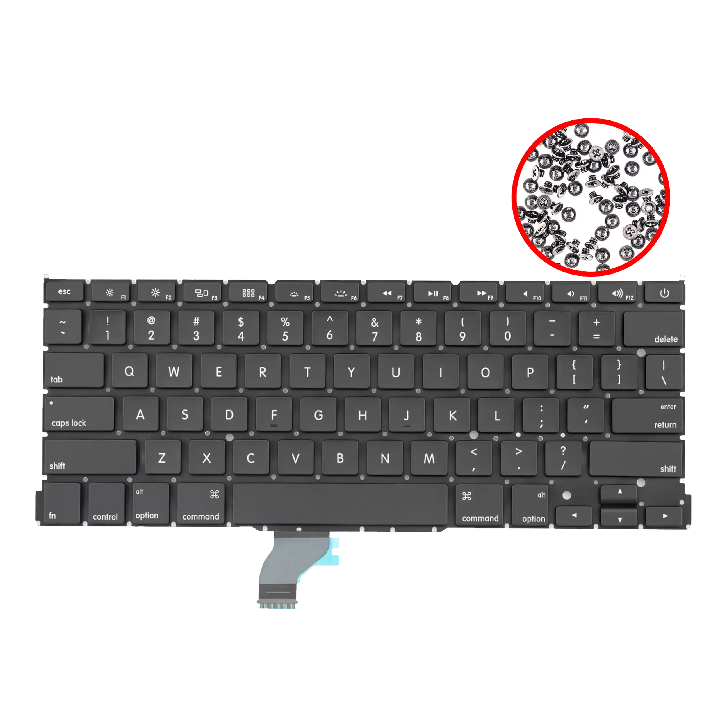 Tastatur mit Backlight & Schrauben (US) für MacBook Pro 13" A1502 2013-2015