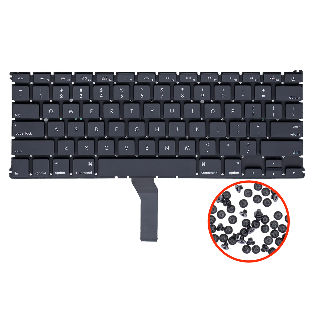 Tastatur Backlight US English mit Schrauben MacBook Air 13 A1466/A1369