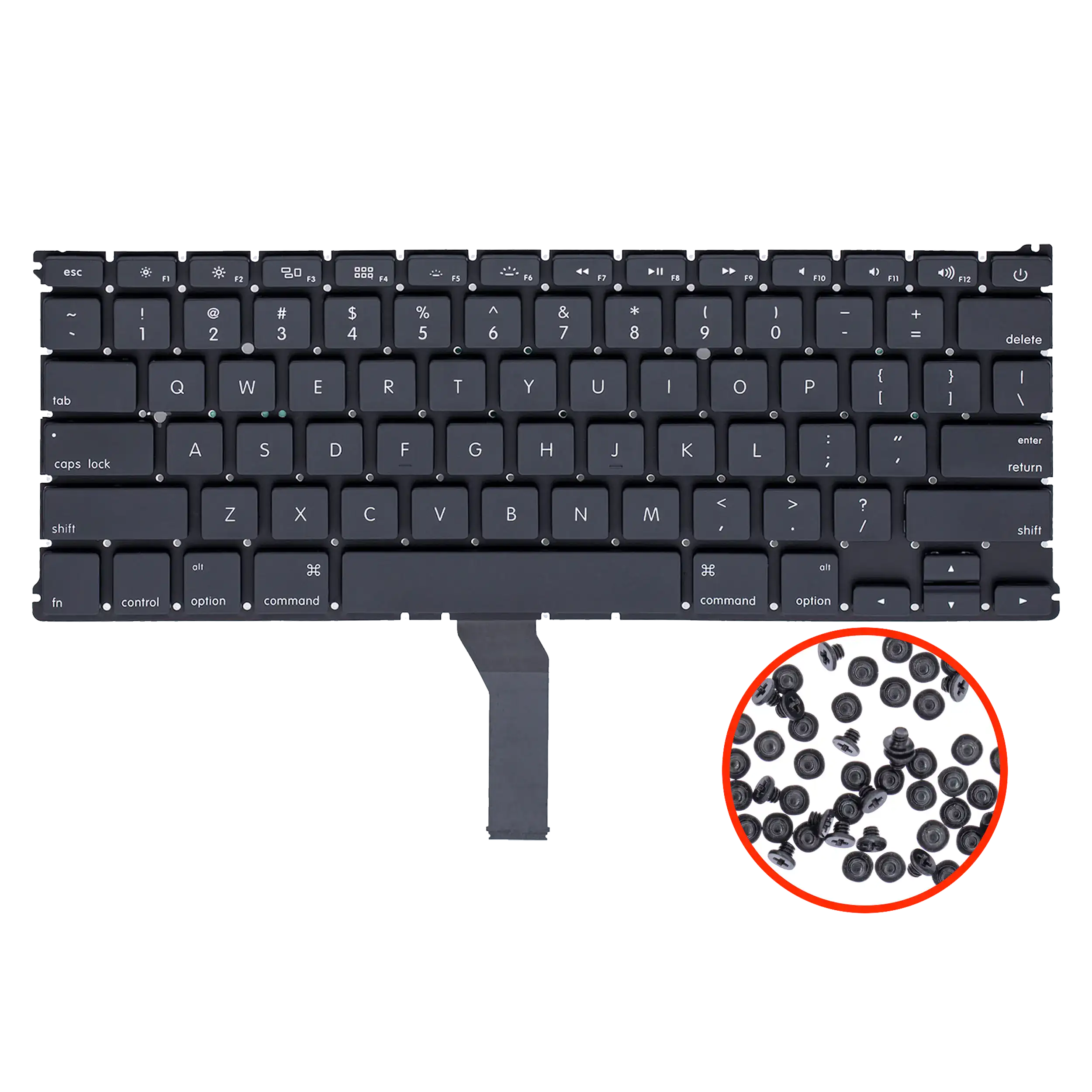 Tastatur Backlight US English mit Schrauben MacBook Air 13 A1466/A1369