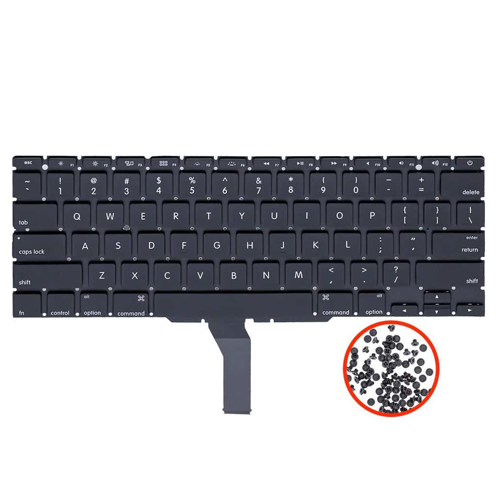 Tastatur beleuchtet US English + Schrauben MacBook Air 11 A1465/A1370