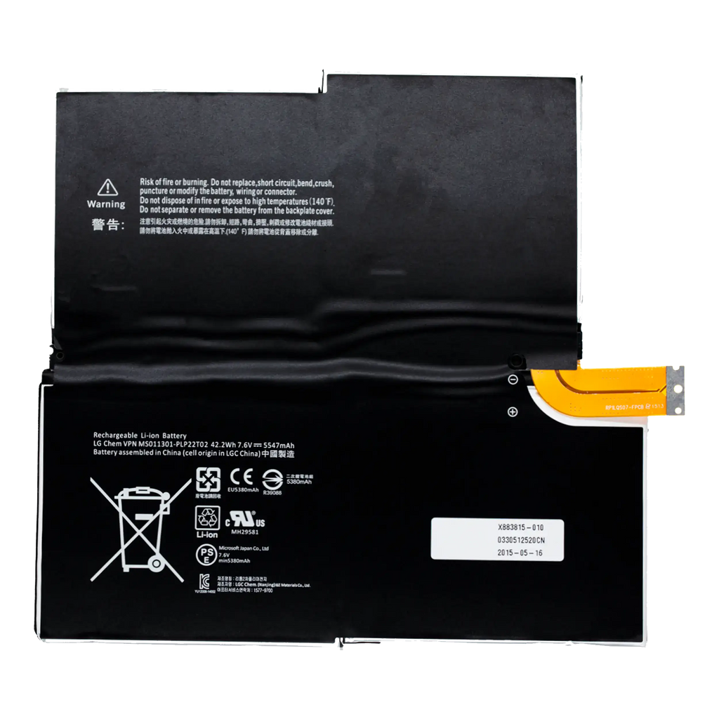Ersatzakku für Microsoft Surface Pro 3 (1631) (G3HTA005H)