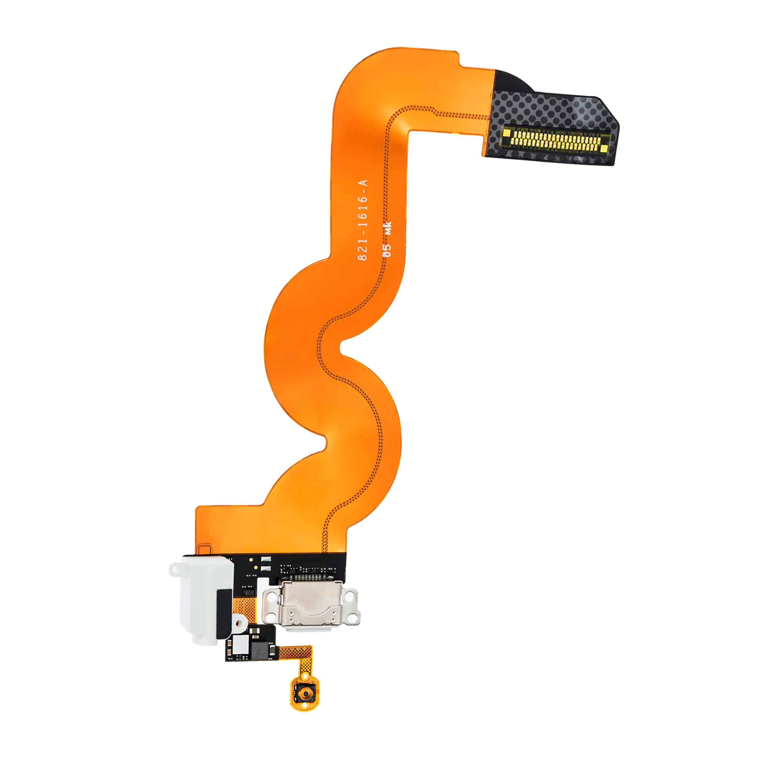 Headphone Jack with Charging Port Flex Cable for iPod Touch 5 (White)