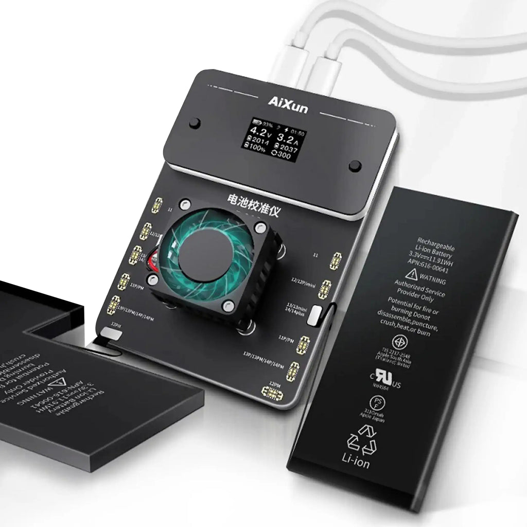 BC02 Dual-Channel Battery Calibrator with Battery Health Calibration for iPhone 11-14 Series (Aixun) (110V / North America)
