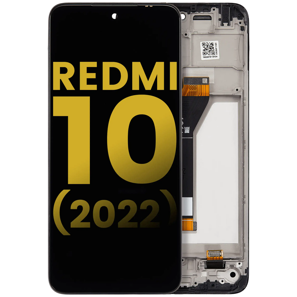 LCD-Display m. Rahmen f. Xiaomi Redmi 10/10 Prime (Aftermarket Plus) alle Farben