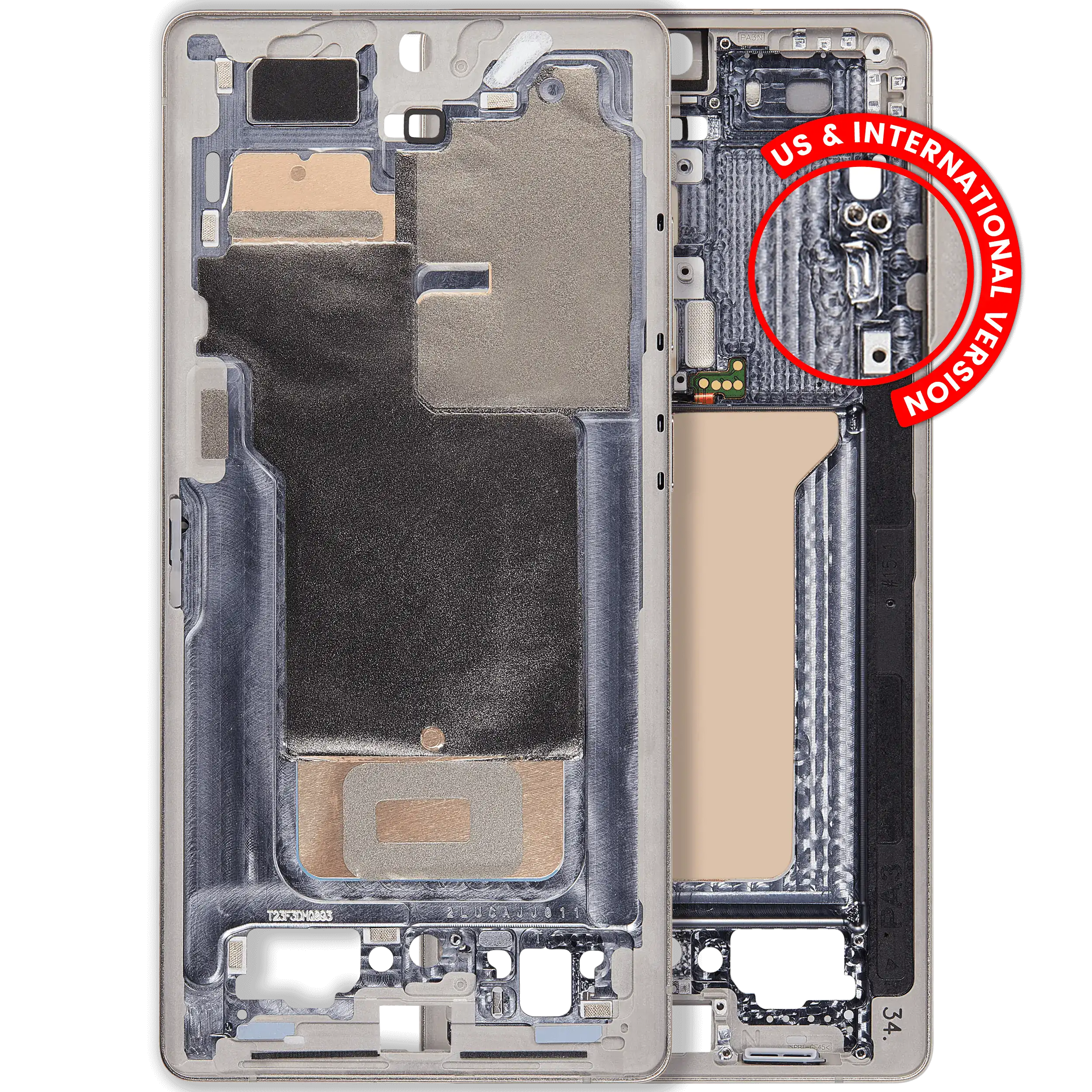 Midframe/Frame for Samsung Galaxy S25 Ultra (US & International Version) (Titanium Pink Gold)