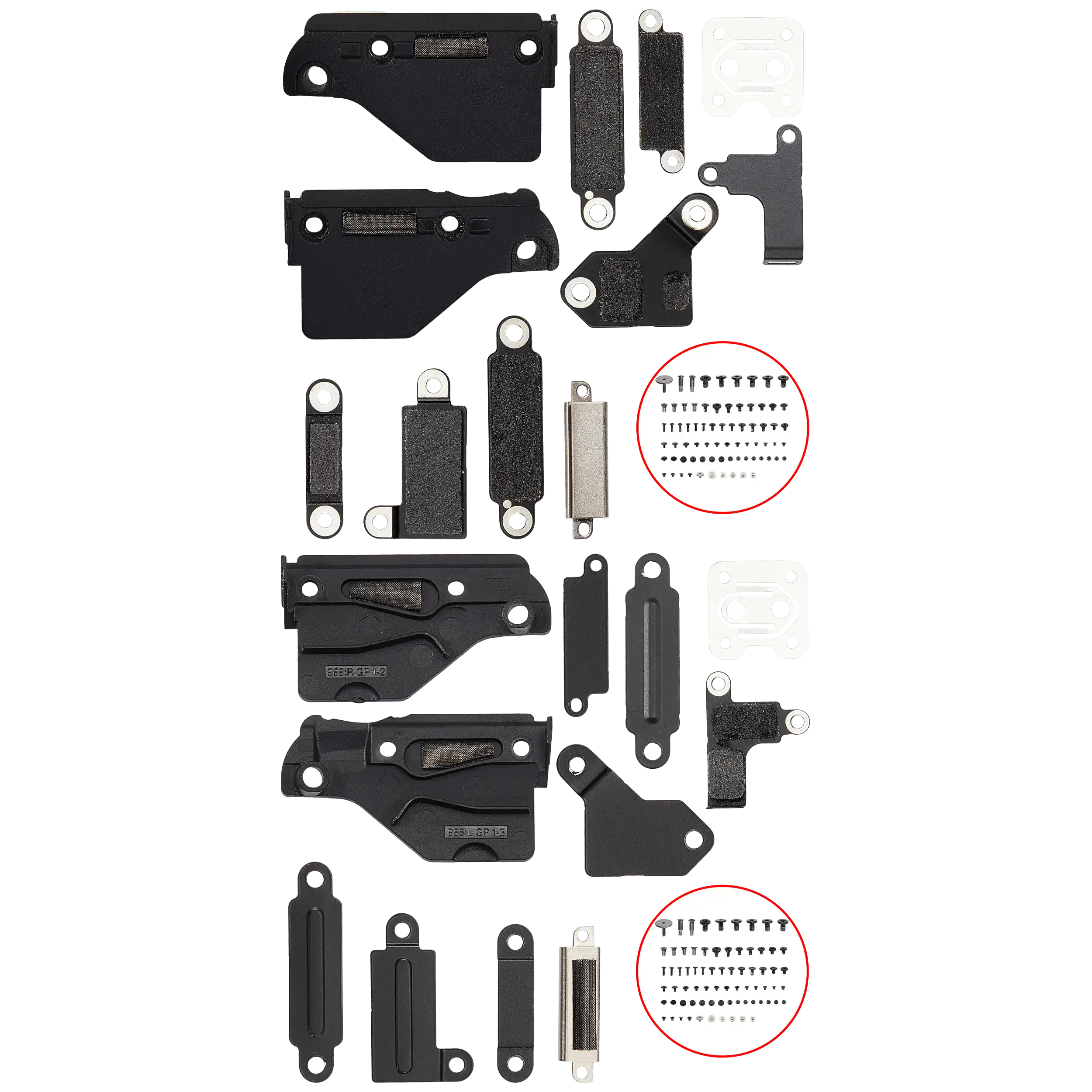 Set Metallhalterungen & Schrauben für MacBook Pro 16" A2141 (2019)