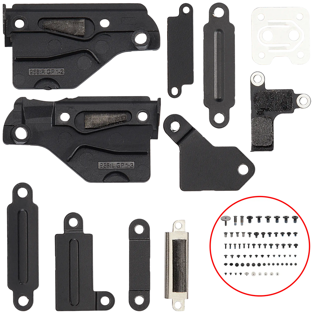 Set Metallhalterungen & Schrauben für MacBook Pro 16" A2141 (2019)