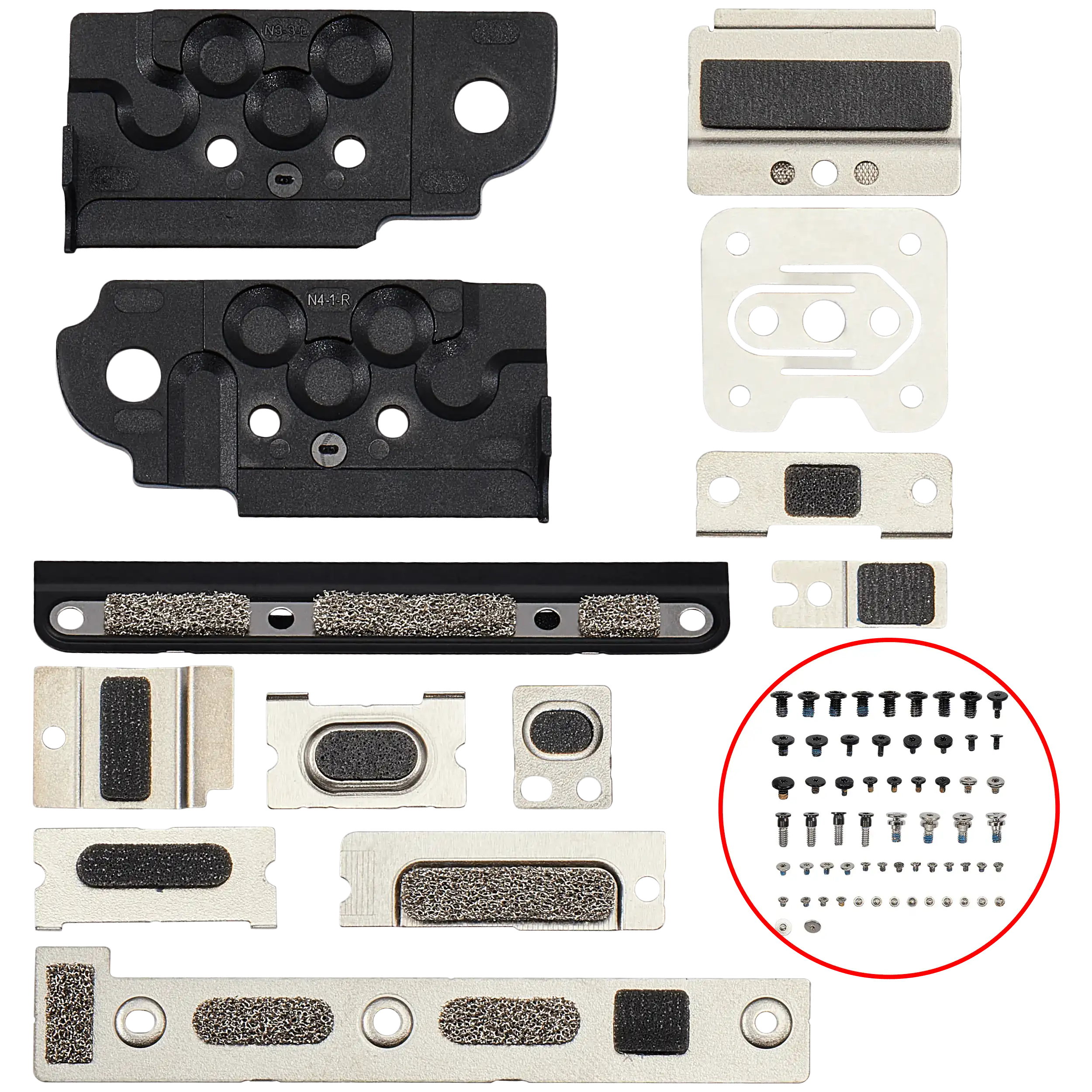 MacBook Air 15" Halterungen+Schrauben Set A2941/A3114/A3241