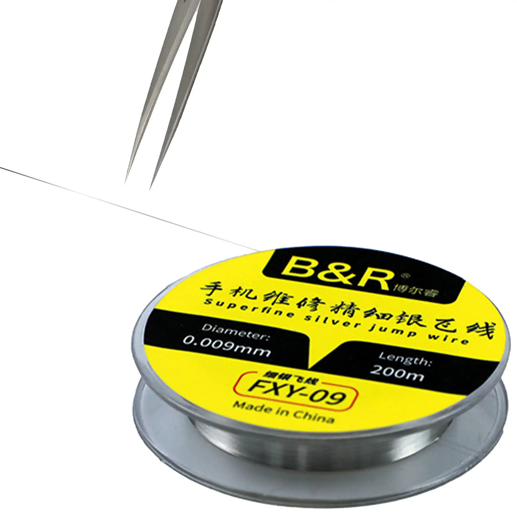 B&R 0,009 mm × 200 m superfeiner Silber-Jumper-Draht