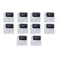Blitzlicht-Halterung mit Mikrofon-Mesh für iPhone 12 Mini (Weiß) 10er-Pack