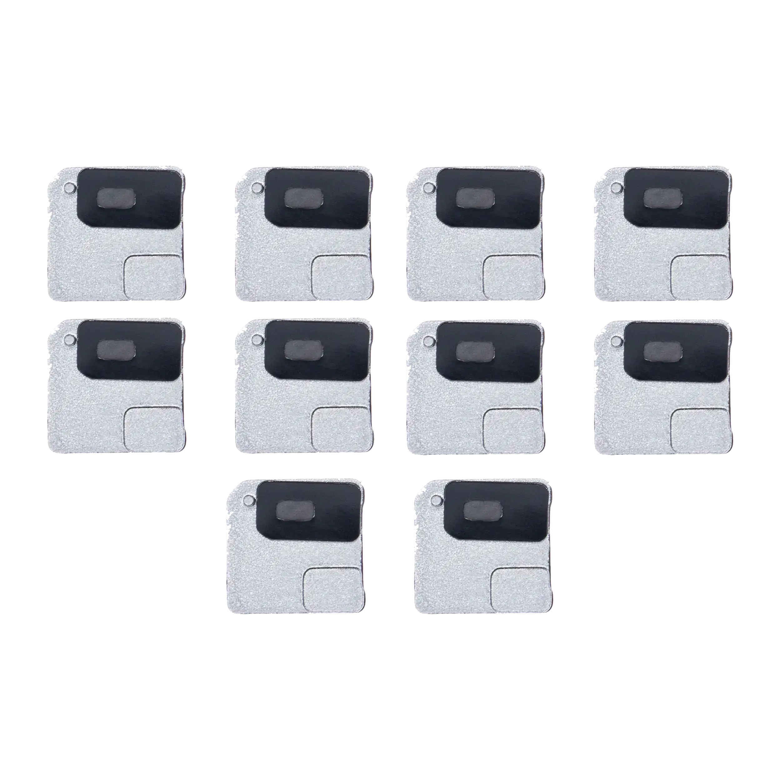 Blitzlicht-Halterung mit Mikrofon-Mesh für iPhone 12 Mini (Weiß) 10er-Pack