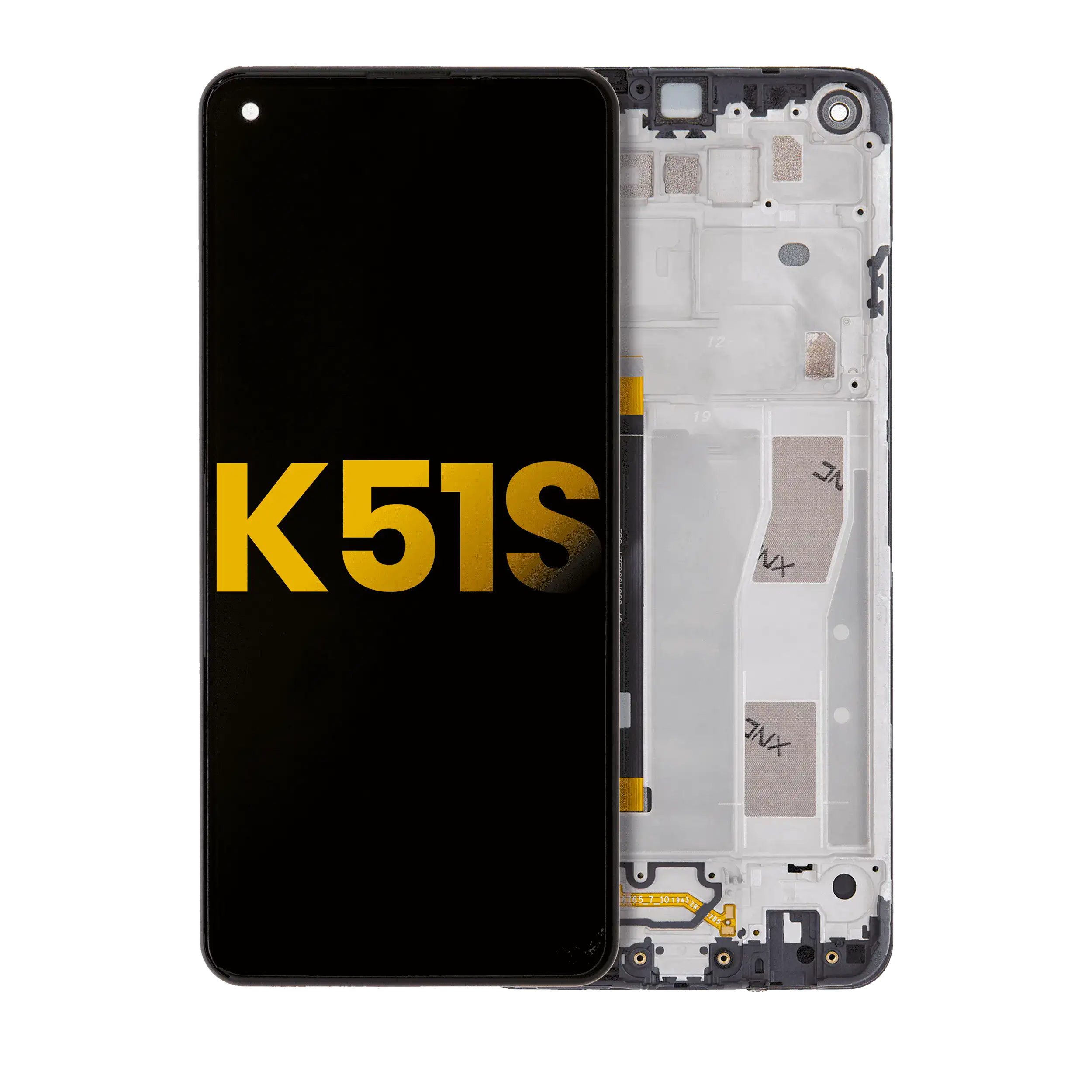 LCD-Display mit Rahmen für LG K51S (Generalüberholt, alle Farben)