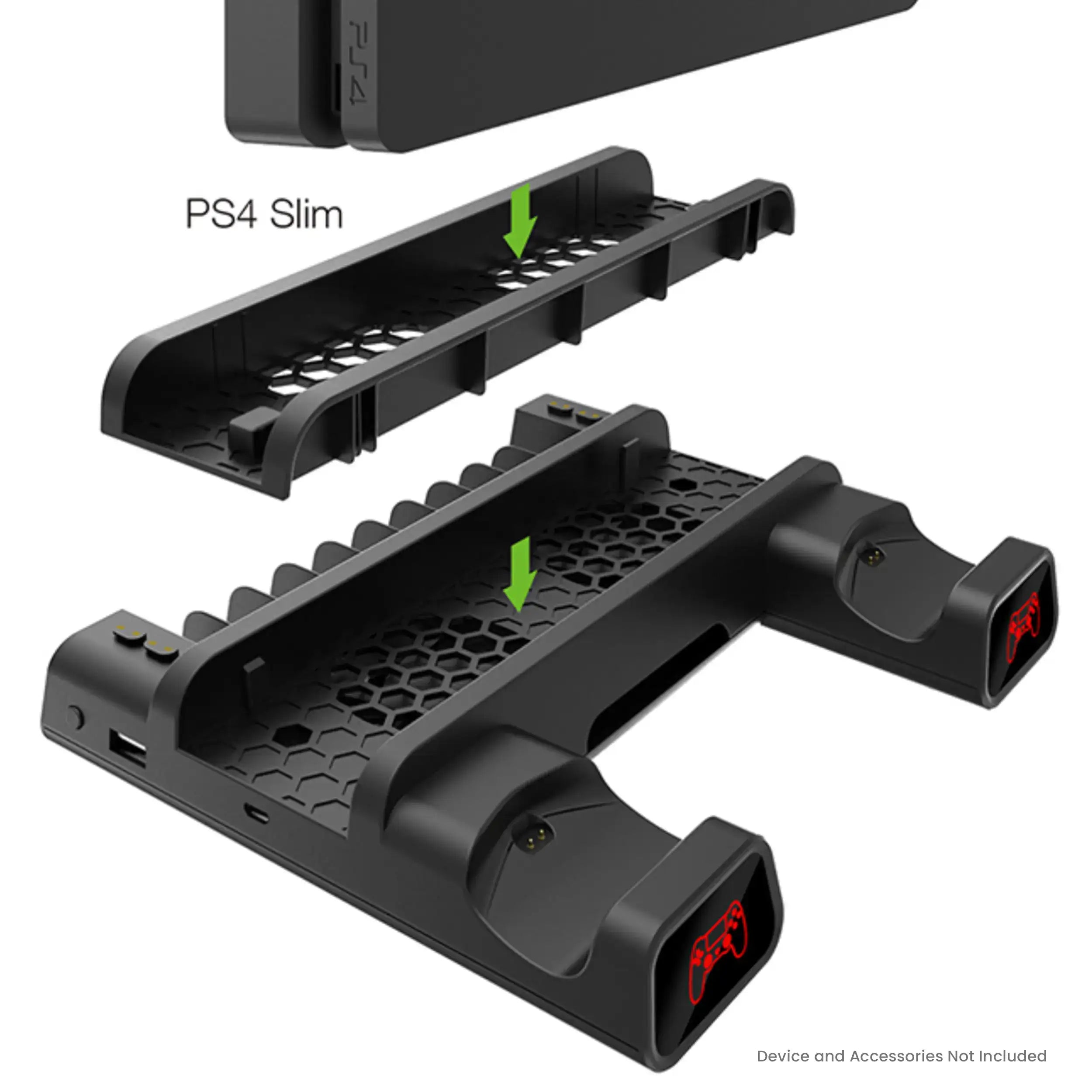 Multifunktionaler Kühl- und Lade-Stand für PlayStation 4 / Slim / Pro (DOBE)