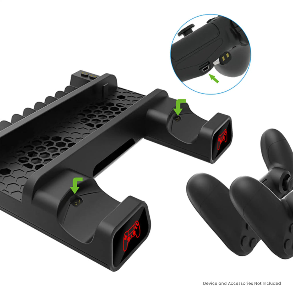 Multifunktionaler Kühl- und Lade-Stand für PlayStation 4 / Slim / Pro (DOBE)
