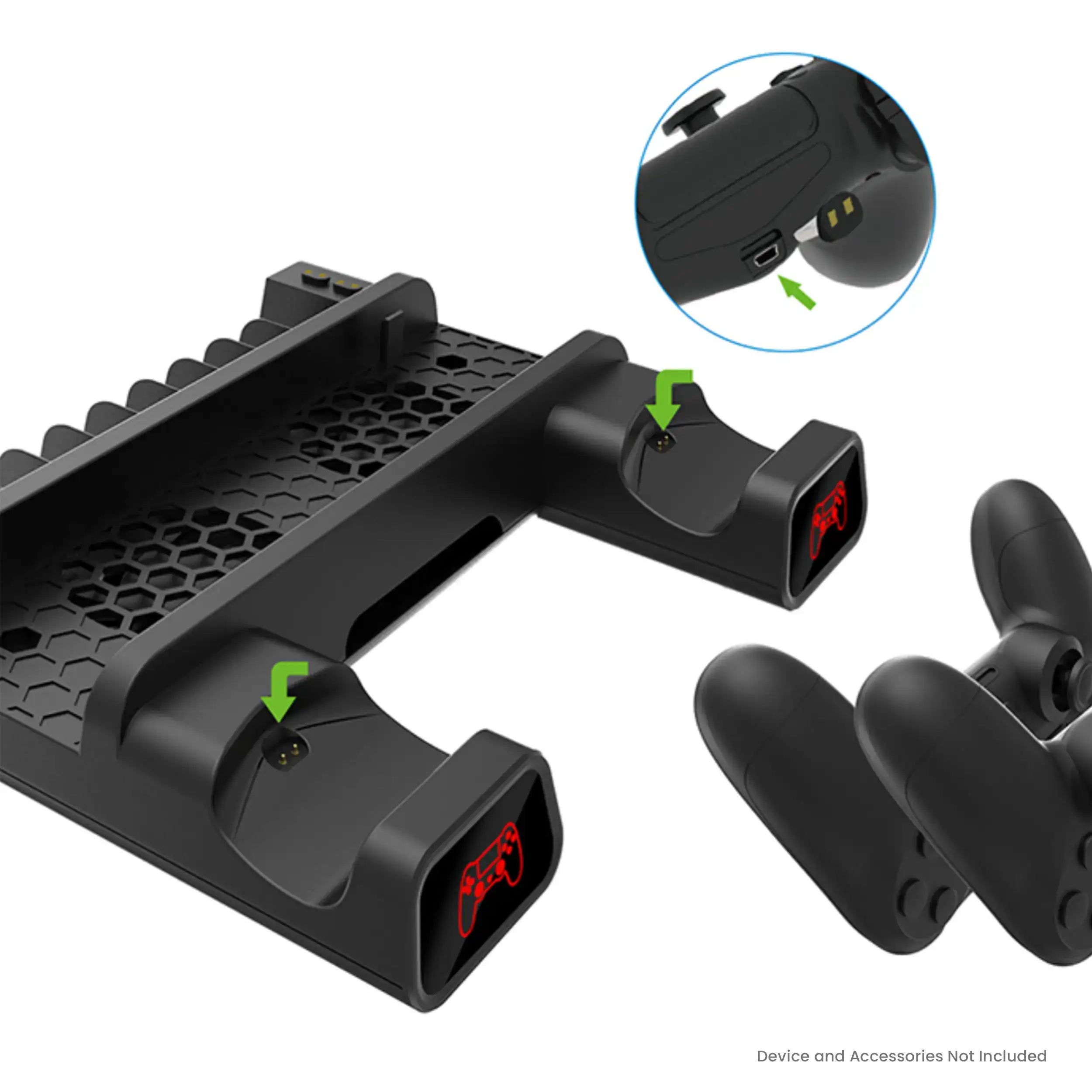 Multifunktionaler Kühl- und Lade-Stand für PlayStation 4 / Slim / Pro (DOBE)