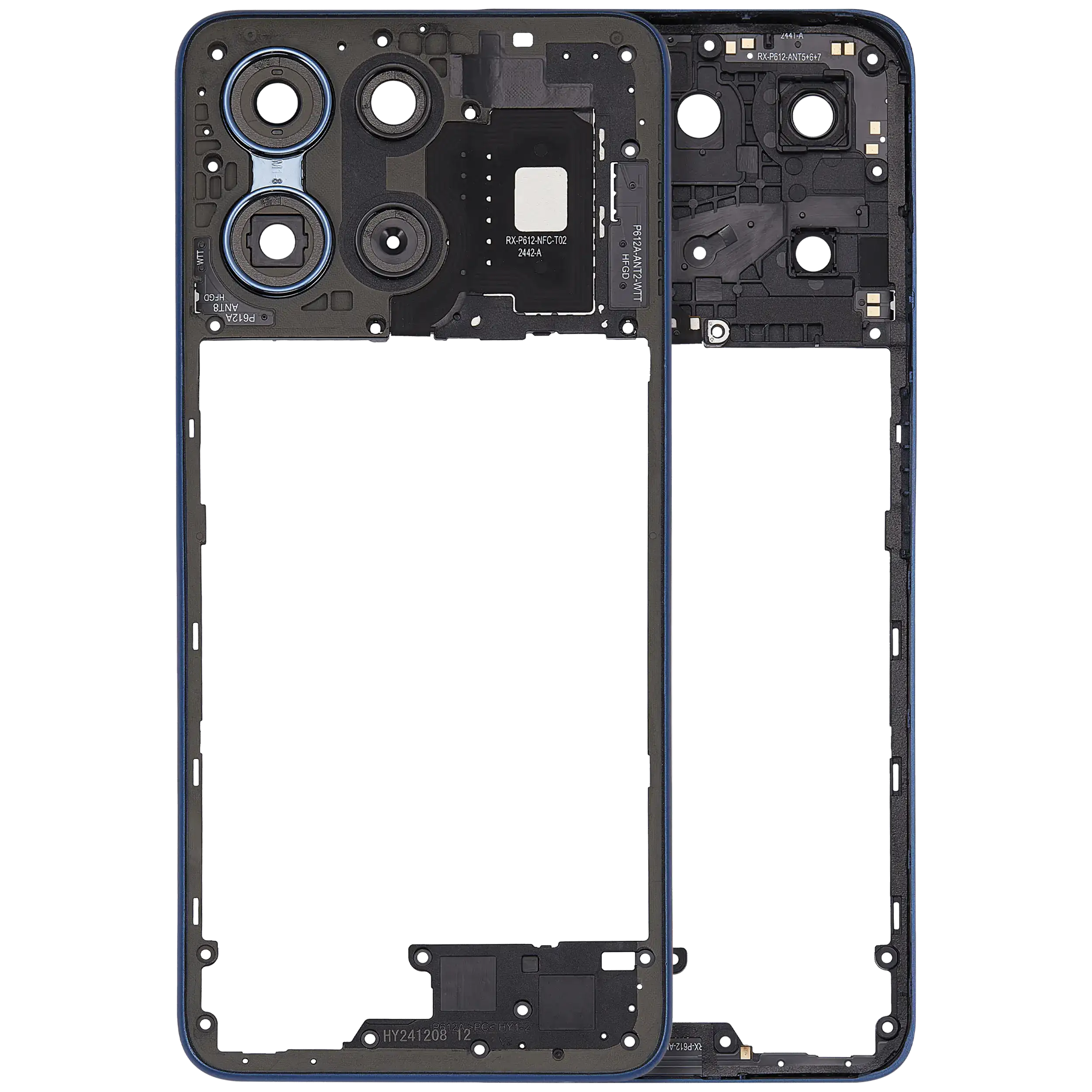 Midframe for Motorola Moto G 5G (XT2513 / 2025) – Sapphire Blue