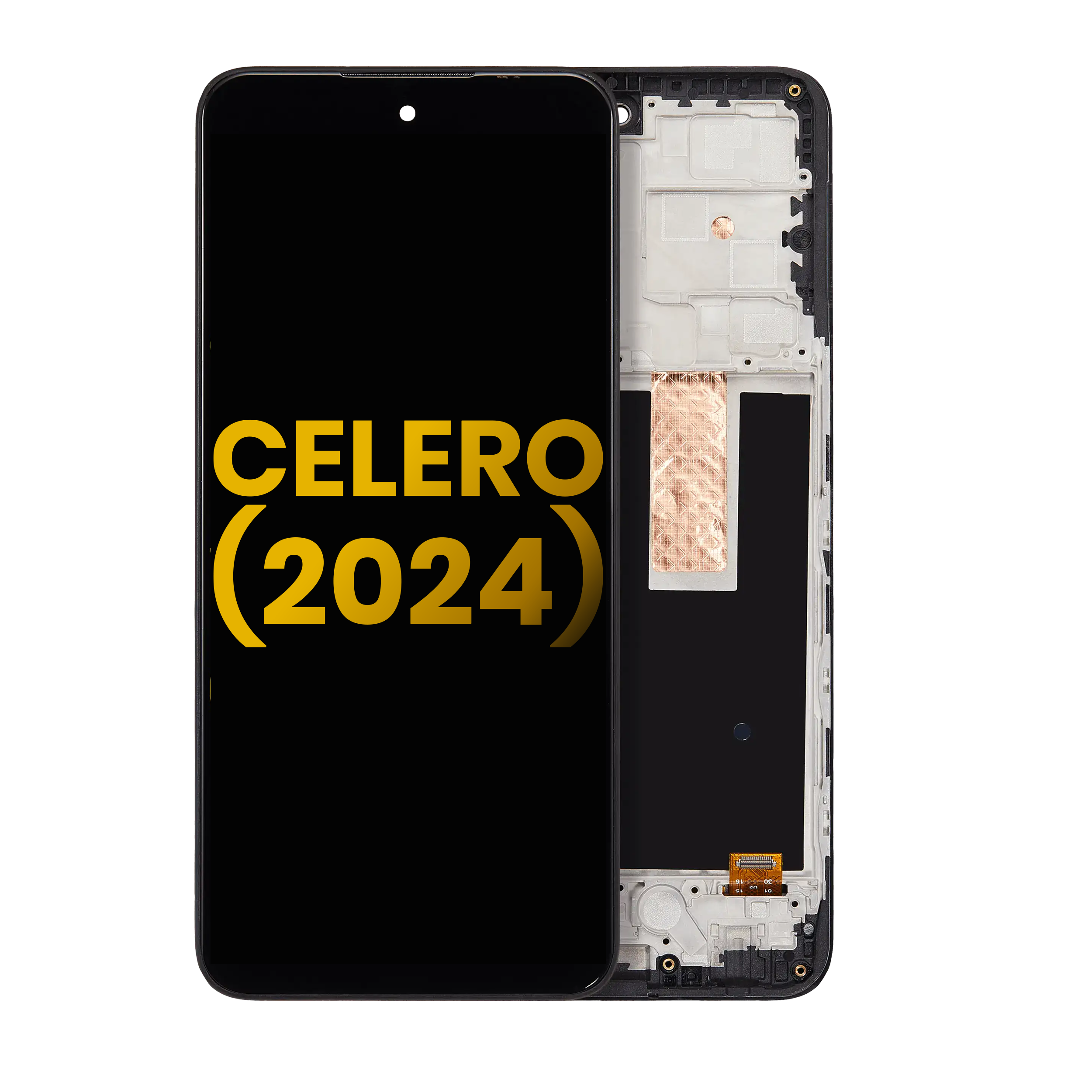 LCD-Display mit Rahmen für Boost Celero 5G (Refurbished) (Alle Farben)