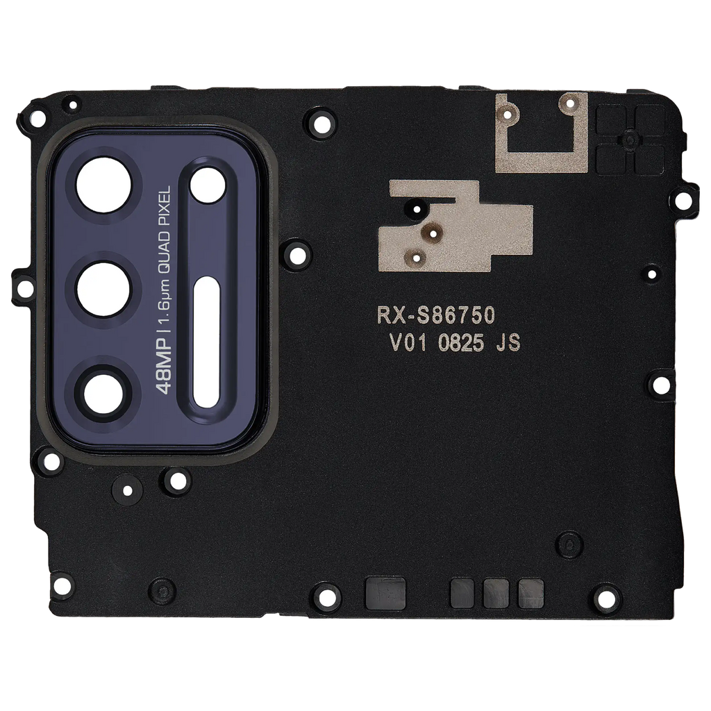 Antennenabdeckung mit Kameralinse hinten für Moto G Stylus (2021) Aurora Black