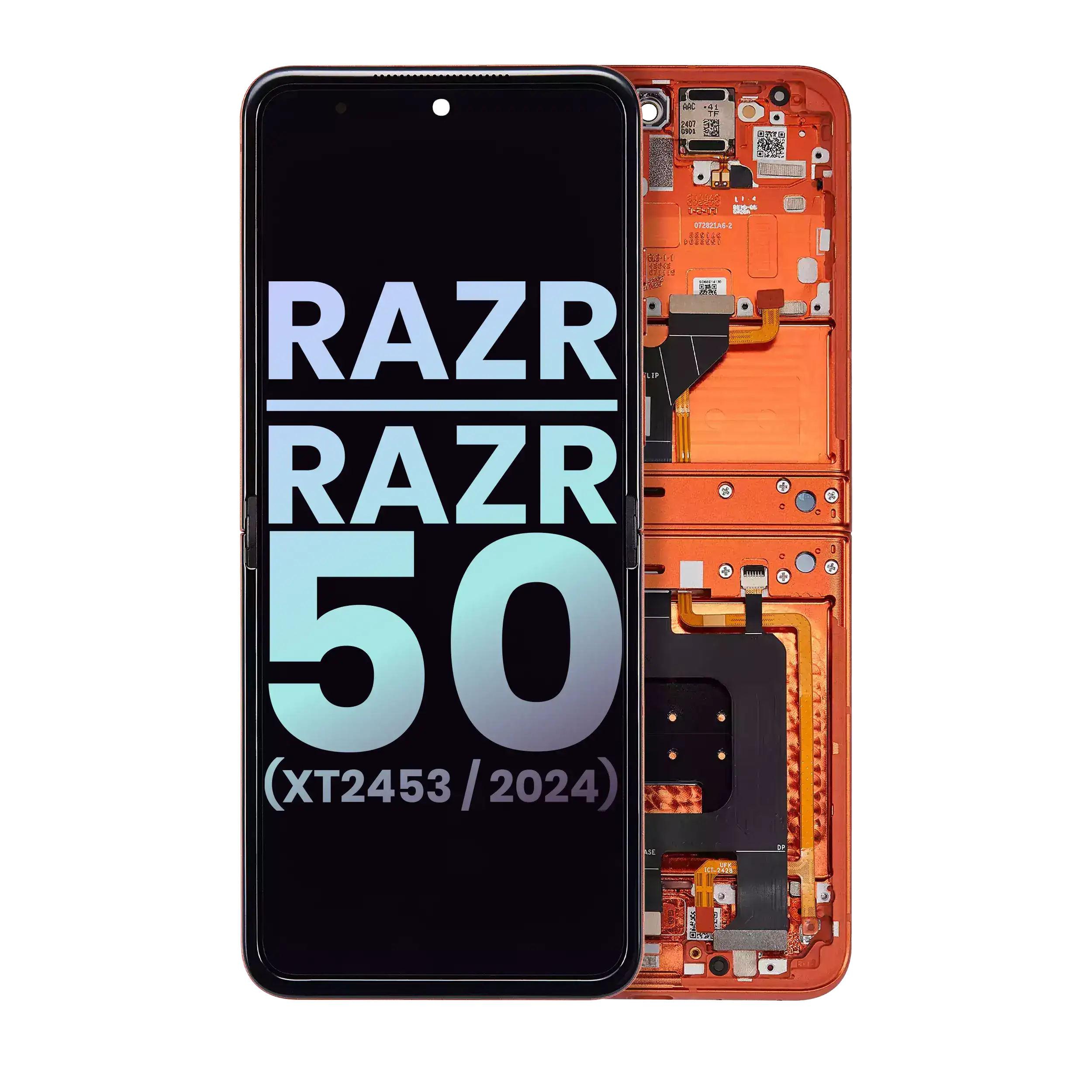 Main OLED Display for Motorola Razr / Razr 50 (XT2453 / 2024) (Original OEM) (Spritz Orange)