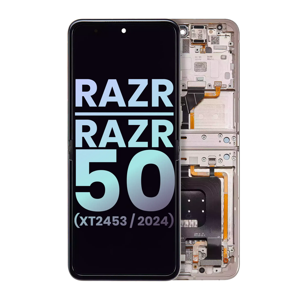 Main OLED Display for Motorola Razr / Razr 50 (XT2453 / 2024) (Original OEM) (Beach Sand)