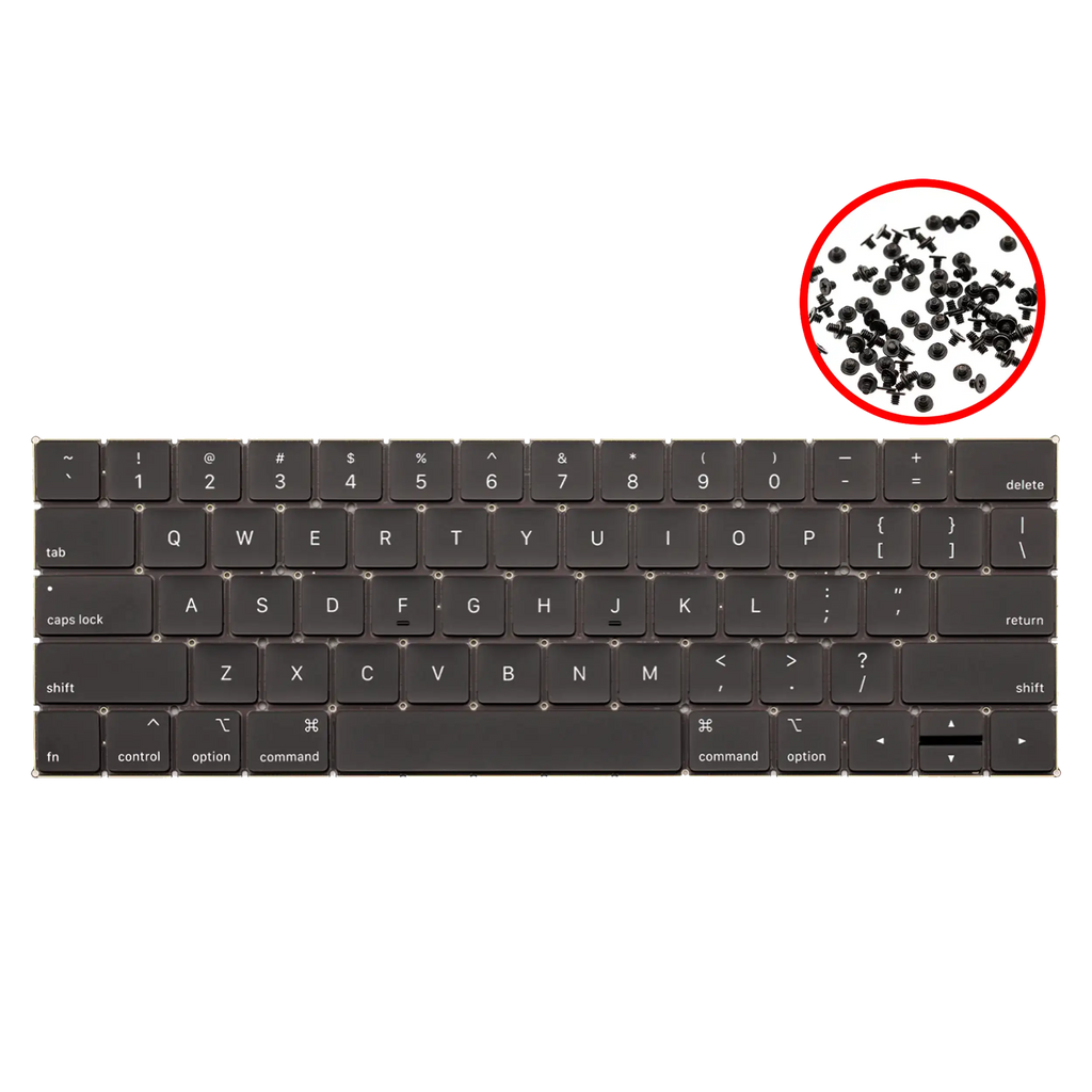 Tastatur mit Beleuchtung & Schrauben für MacBook Pro A1989/A1990 US English