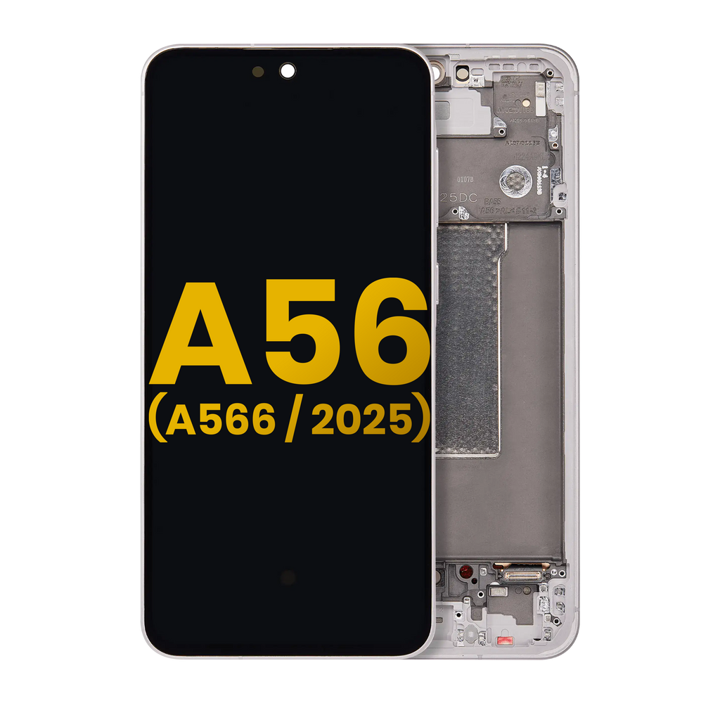 OLED-Display mit Rahmen für Samsung Galaxy A56 5G (Refurbished) (Pink)