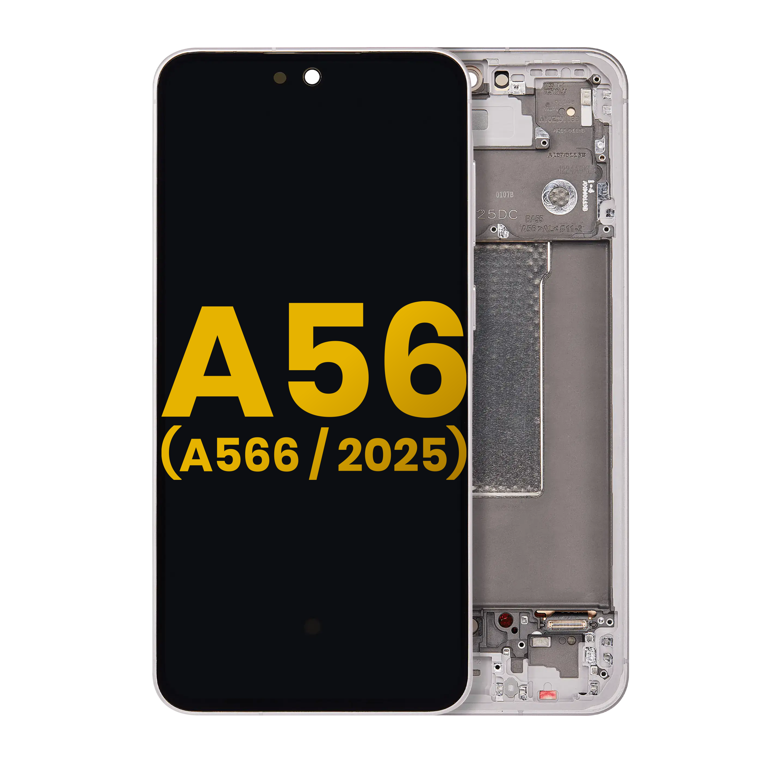 OLED-Display mit Rahmen für Samsung Galaxy A56 5G (Refurbished) (Pink)