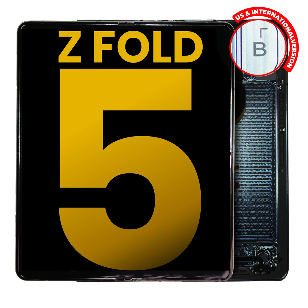 Inner OLED Display with Frame for Samsung Galaxy Z Fold 5 5G (US & International) (Refurbished) (Icy Blue)