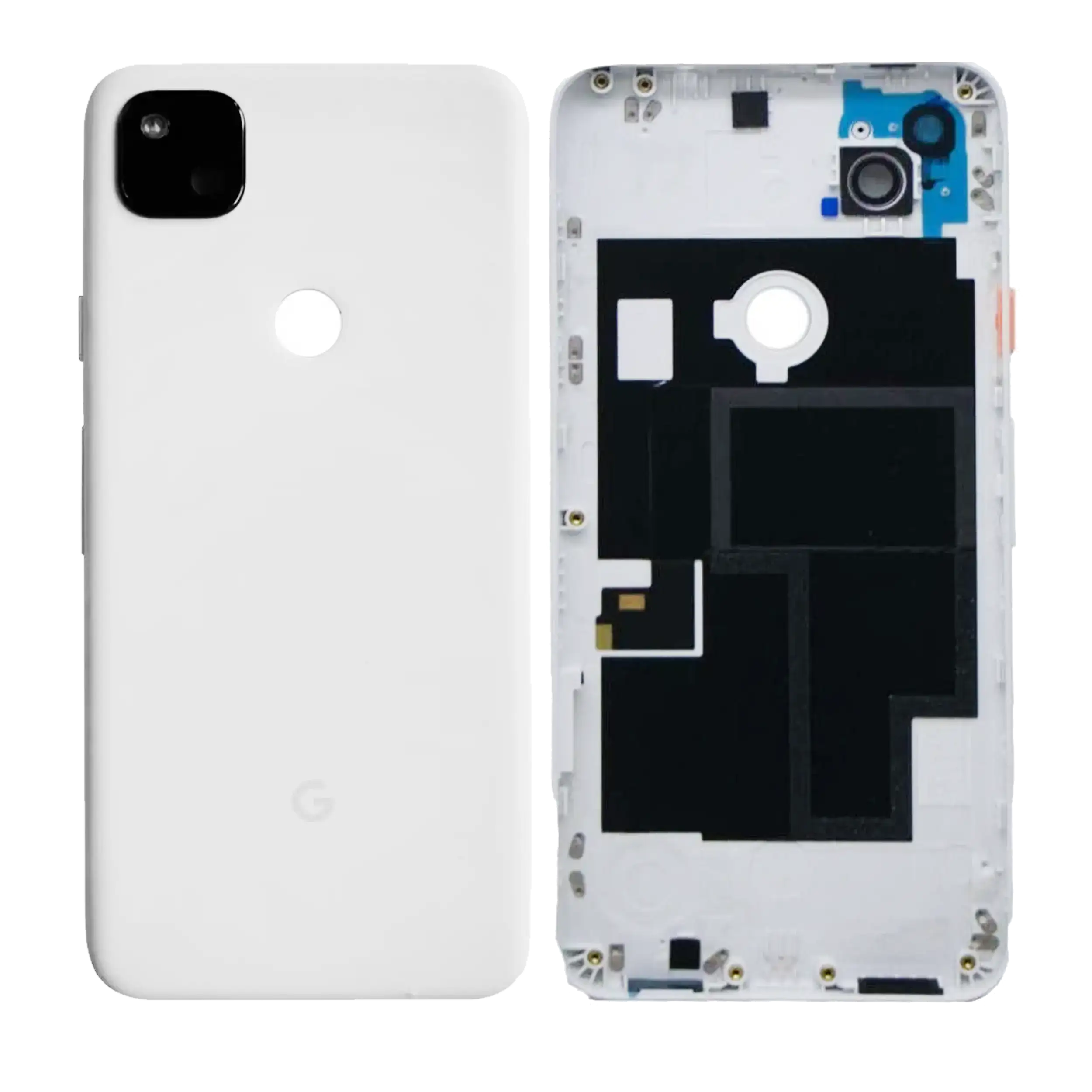 Backcover-Glas für Google Pixel 4a 5G (Original OEM) (Clearly White)