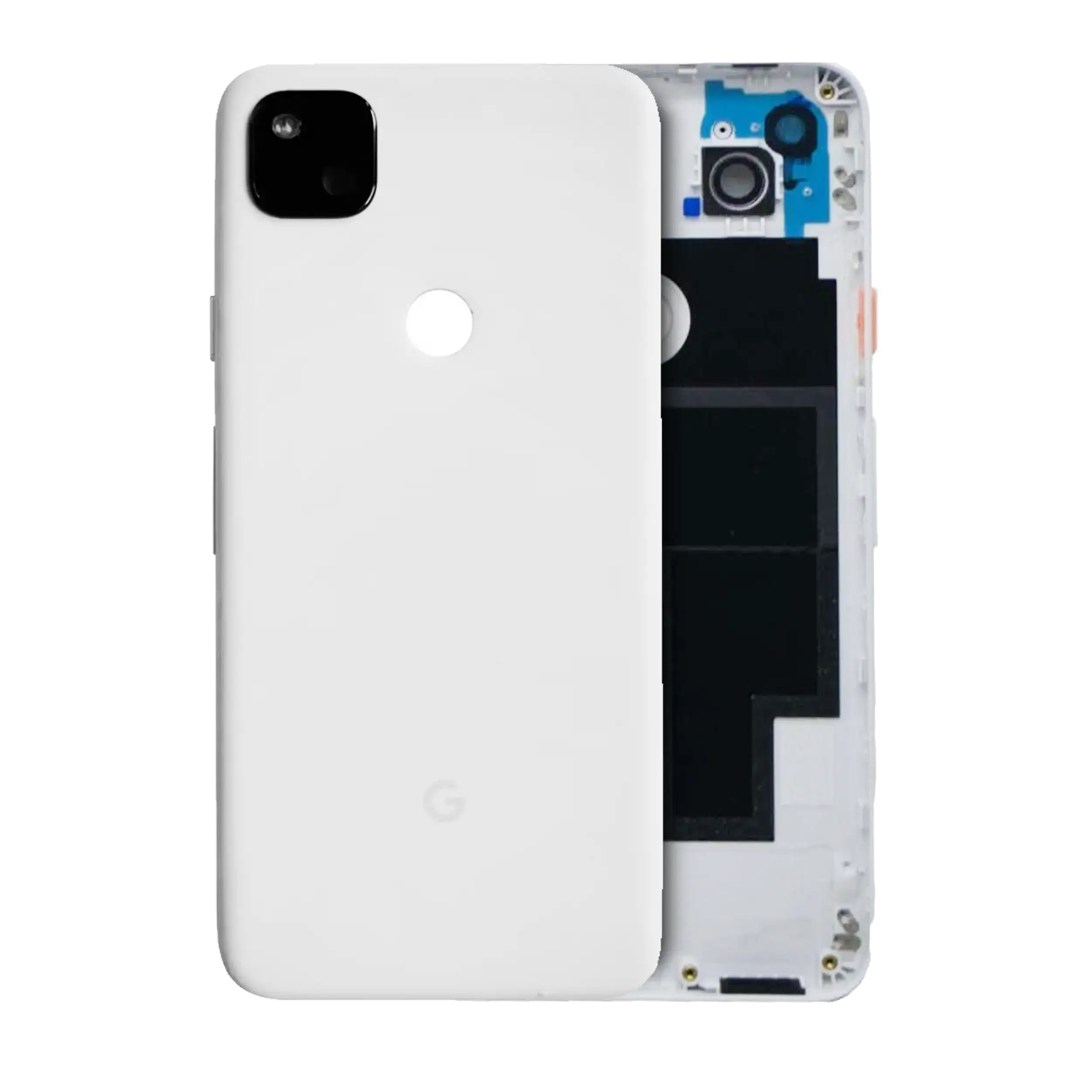 Backcover-Glas für Google Pixel 4a 5G (Original OEM) (Clearly White)