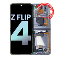 Inner OLED-Display mit Rahmen für Samsung Galaxy Z Flip 4 5G (Svc Pack) (Blau)