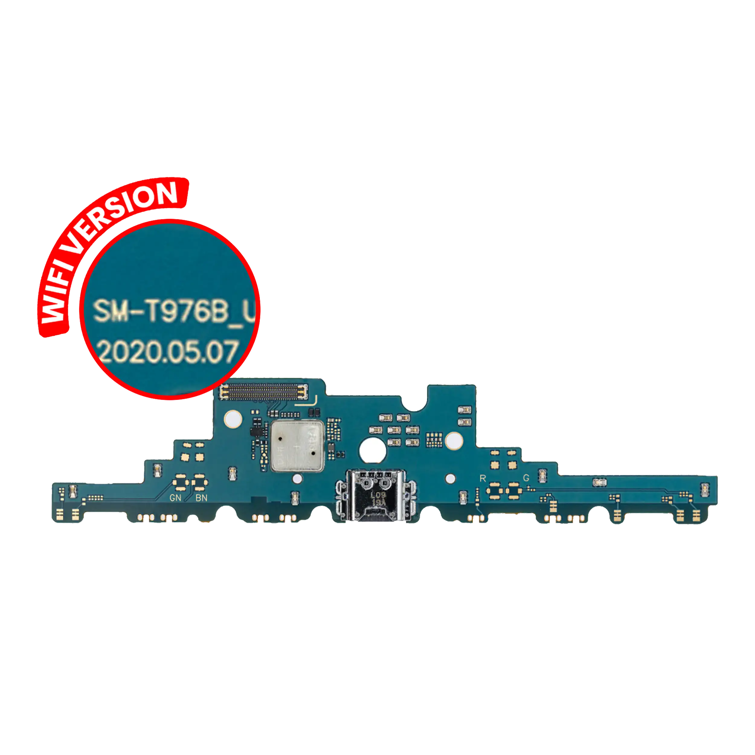 Charging Port Board for Samsung Galaxy Tab S7 Plus 12.4" (T970) (2020) (WLAN-Version) (Premium)