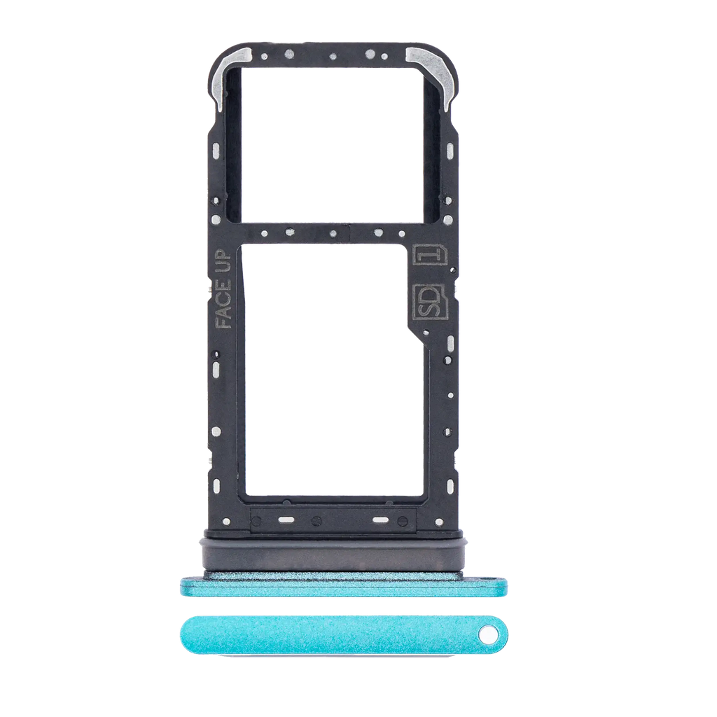 Single SIM Card Tray for Motorola Moto E7 (XT2095 / 2020) (Aqua Blue)