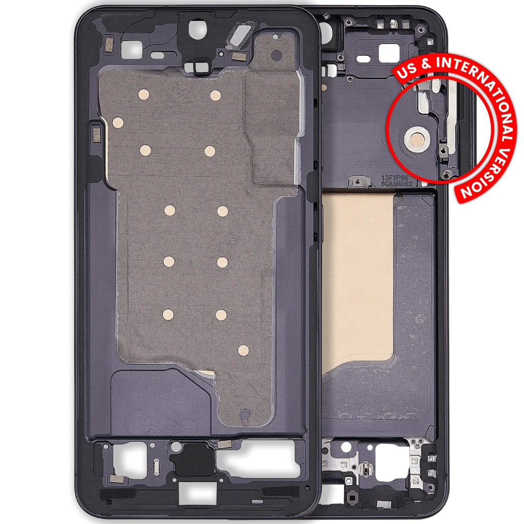 Midframe/Rahmen für Samsung Galaxy S25 Blau Schwarz