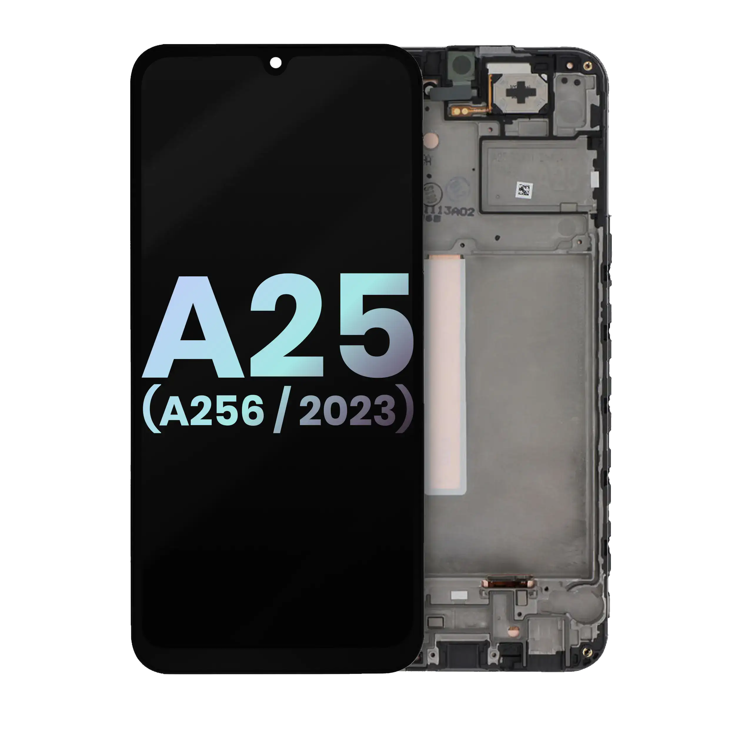 OLED-Display mit Rahmen für Samsung Galaxy A25 5G (SP) (alle Farben)
