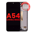 OLED-Display mit Rahmen für Samsung Galaxy A54 5G Graphite Aftermarket Plus