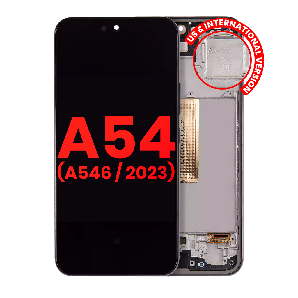 OLED Display with Frame for Samsung Galaxy A54 5G (A546 / 2023) (US & International Version) (Aftermarket Plus) (Graphite)