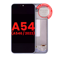 OLED-Display m. Rahmen f. Samsung A54 5G, Violet, Aftermarket Plus