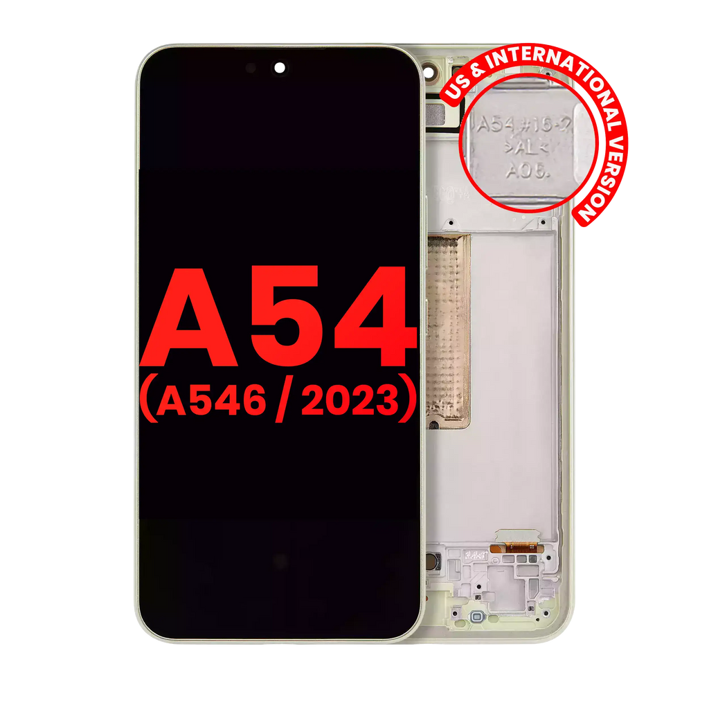 OLED Display with Frame for Samsung Galaxy A54 5G (A546 / 2023) (US & International Version) (Aftermarket Plus) (Lime)