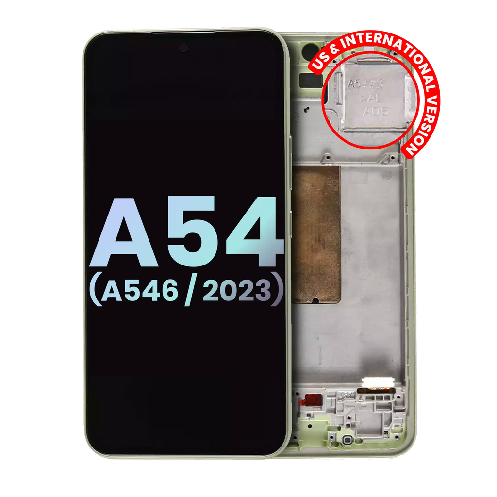 OLED Display with Frame for Samsung Galaxy A54 5G (A546 / 2023) (US & International Version) (Service Pack) (Lime)