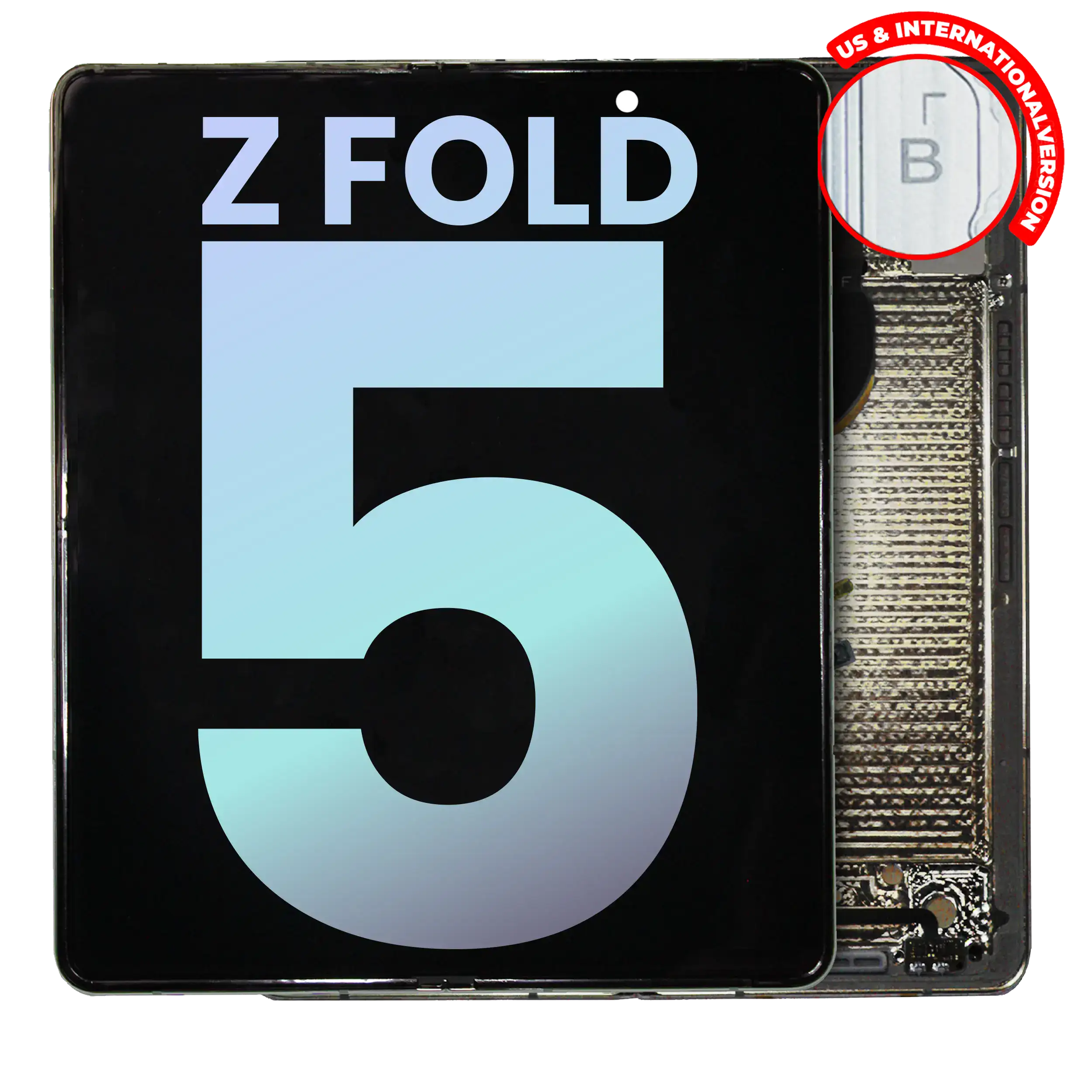 Innen-OLED-Display mit Rahmen für Samsung Galaxy Z Fold 5, Service Pack, Cream