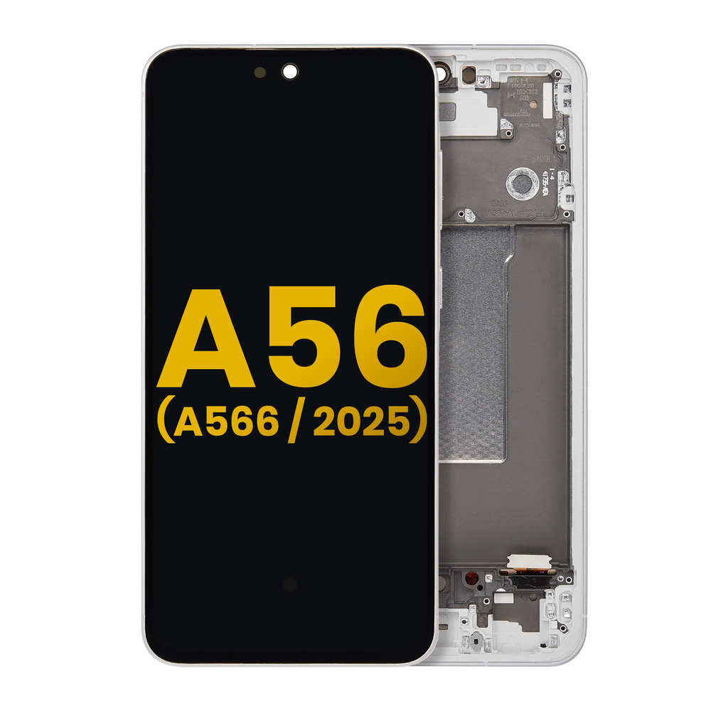 OLED-Display mit Rahmen Samsung Galaxy A56 5G Refurbished Hellgrau