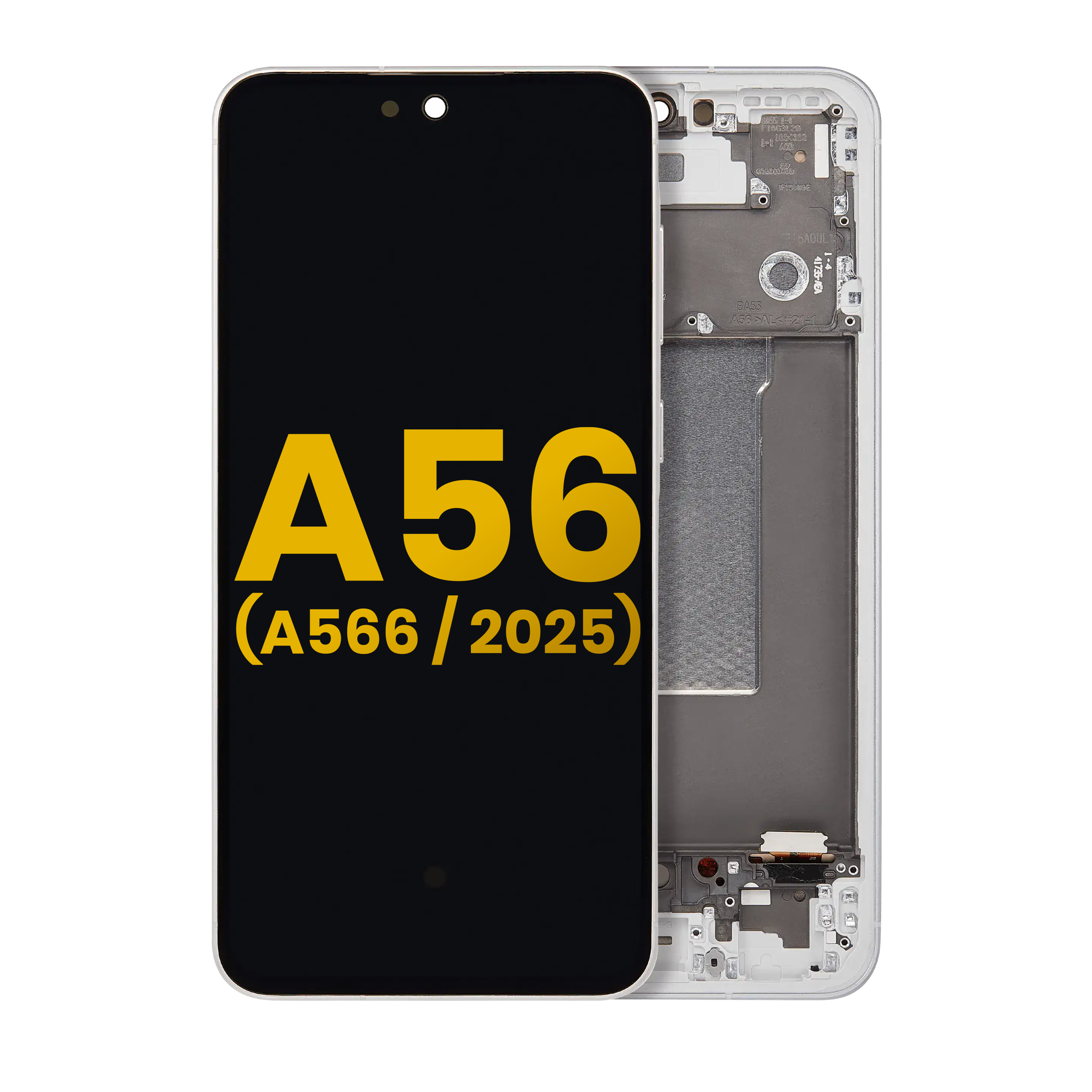 OLED-Display mit Rahmen Samsung Galaxy A56 5G Refurbished Hellgrau