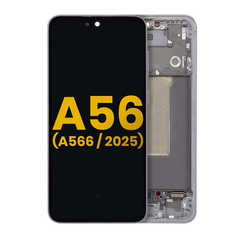 OLED-Display mit Rahmen für Samsung Galaxy A56 5G Refurbished Graphite