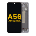 OLED Display with Frame for Samsung Galaxy A56 5G (A566 / 2025) (Refurbished) (Graphite)
