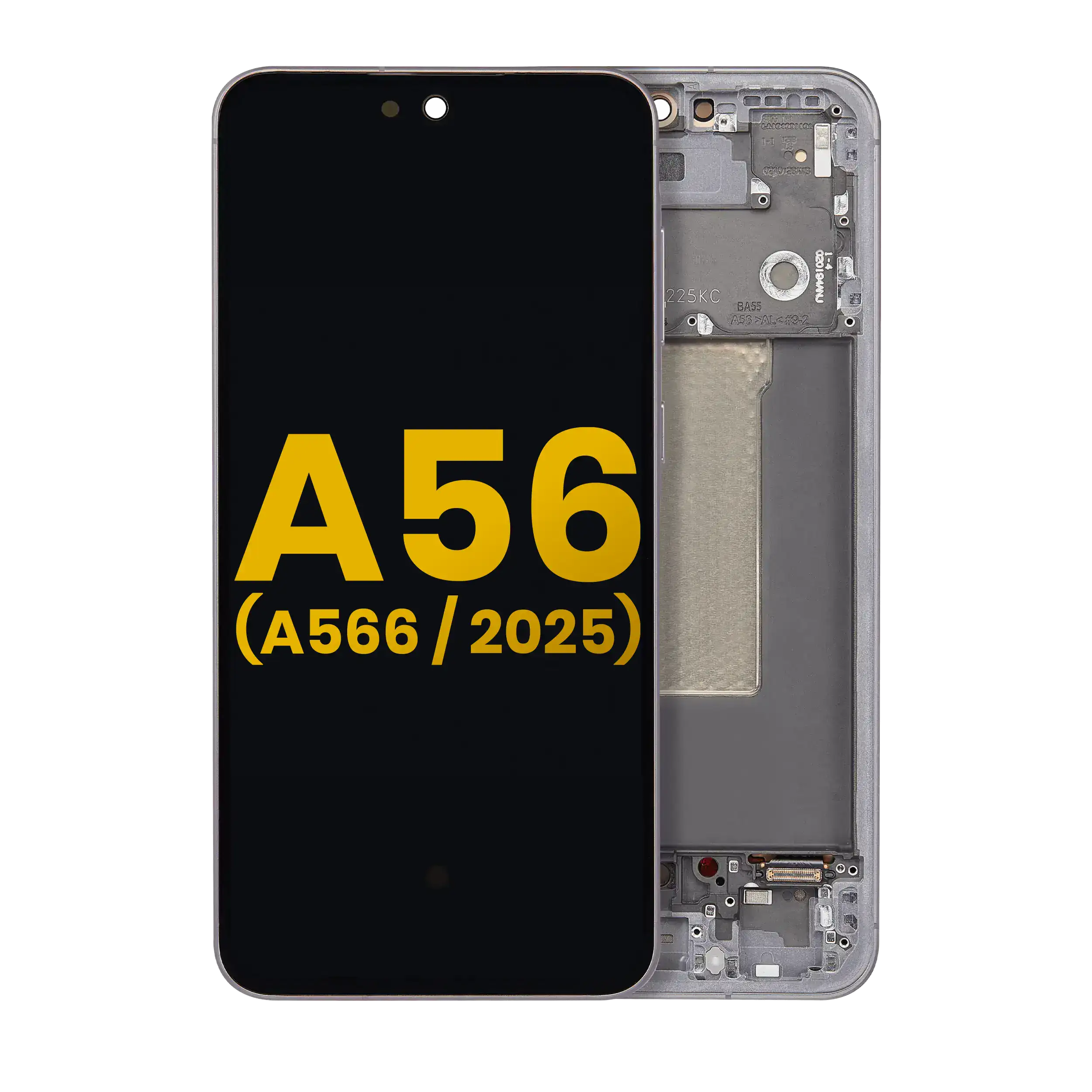 OLED-Display mit Rahmen für Samsung Galaxy A56 5G Refurbished Graphite