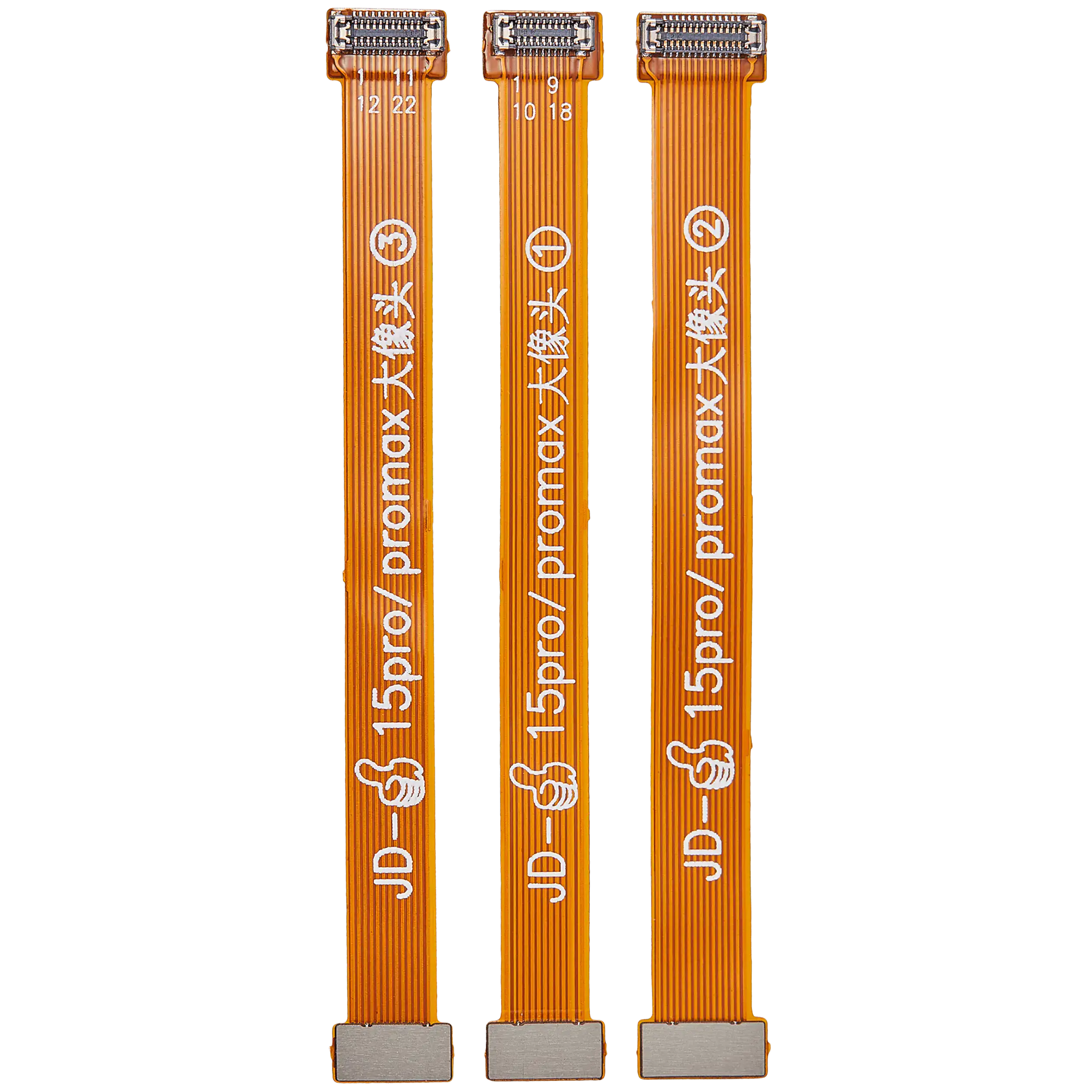 Testkabel (Rückkamera) für iPhone 15 Pro / 15 Pro Max (3er-Set)