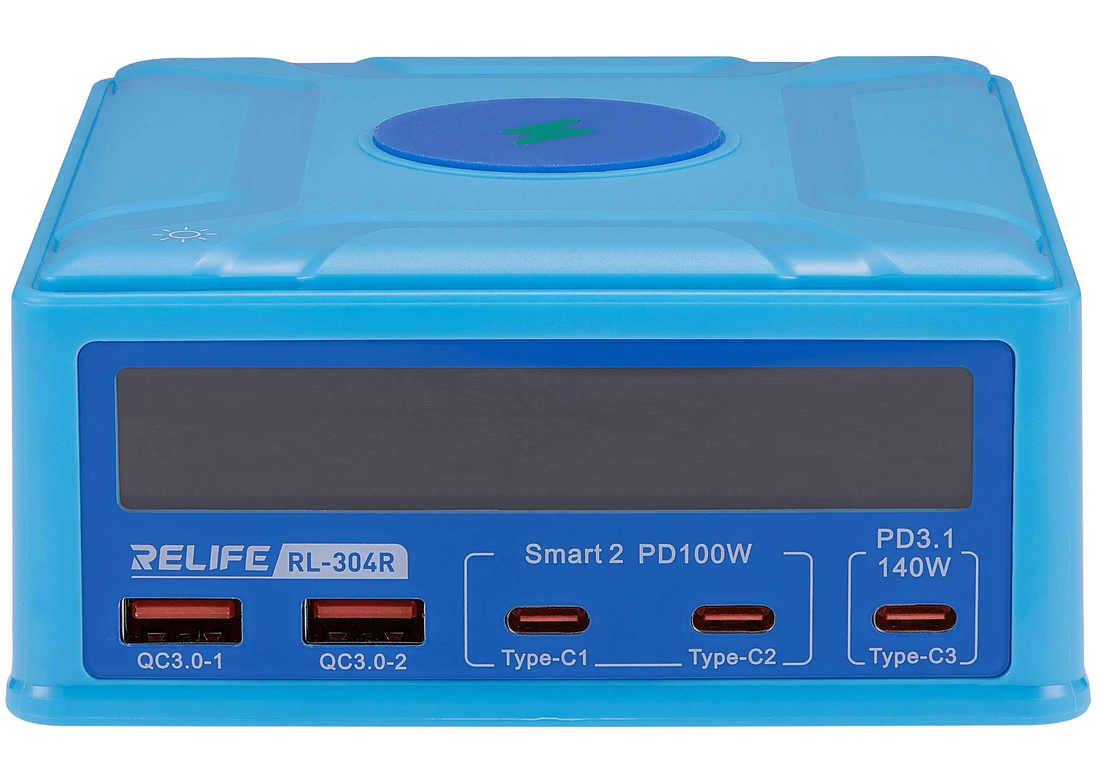 ReLife RL-304R 260W 6-in-1 GaN Multi-Port Wireless Charging Station (US Plug 110-220V)