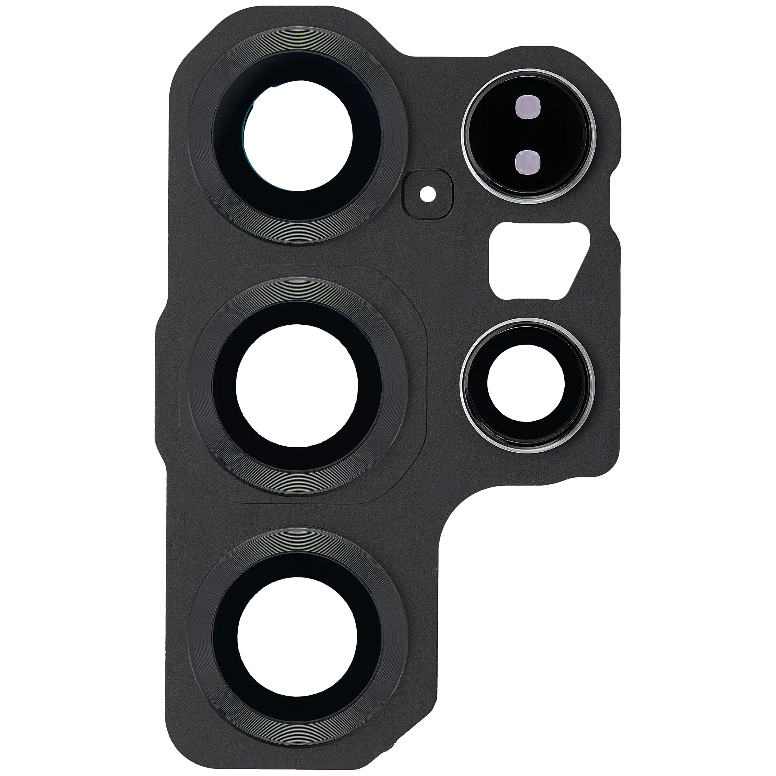 Rear camera lens with bezel for Samsung Galaxy S25 Ultra 5G (Titanium Jet Black)