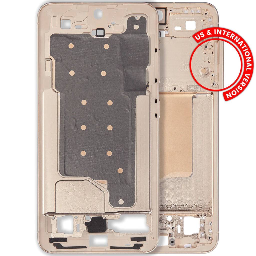 Midframe/Frame for Samsung Galaxy S25 5G (US & International Version) (Pink Gold)